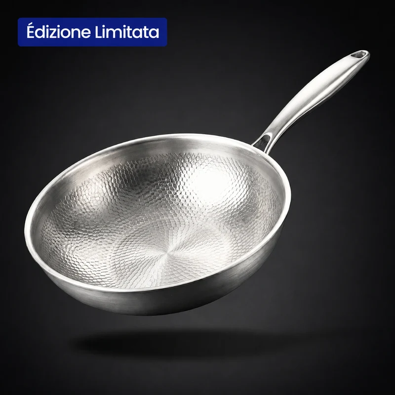 Wok 100% Titanio Puro (28 cm) — TITANOX®