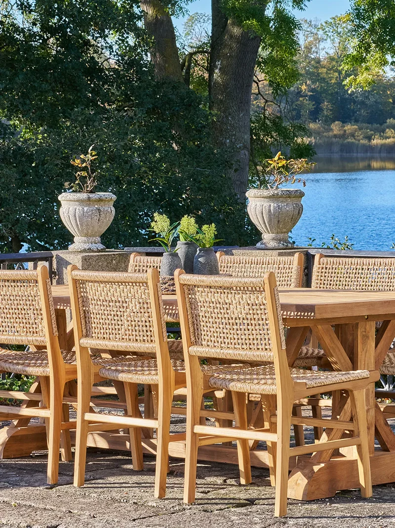 Volos Esstisch Teak, natur