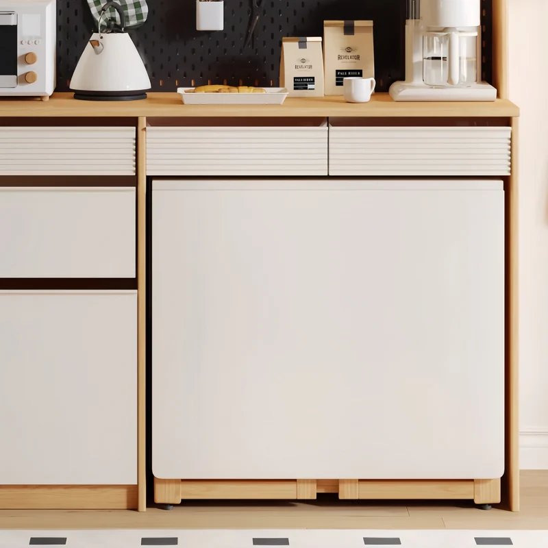 Sideboard-Schrank mit doppelseitigem Klapptisch und 4 Klappstühlen