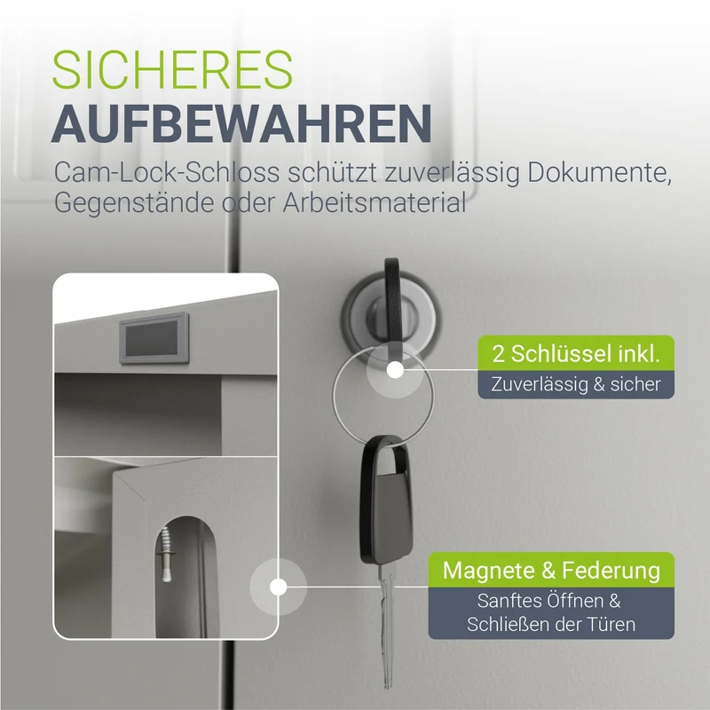 Aktenschrank aus Metall