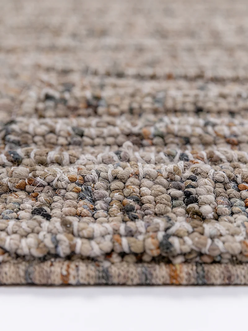 Bouclé-Teppich meliert in Naturtönen · 12 mm Schlingenflor, Jute-Rücken