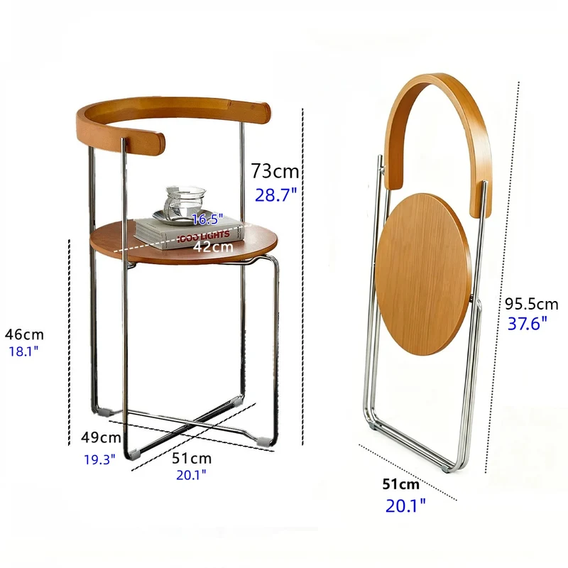 Kreativer Klappstuhl aus Holz