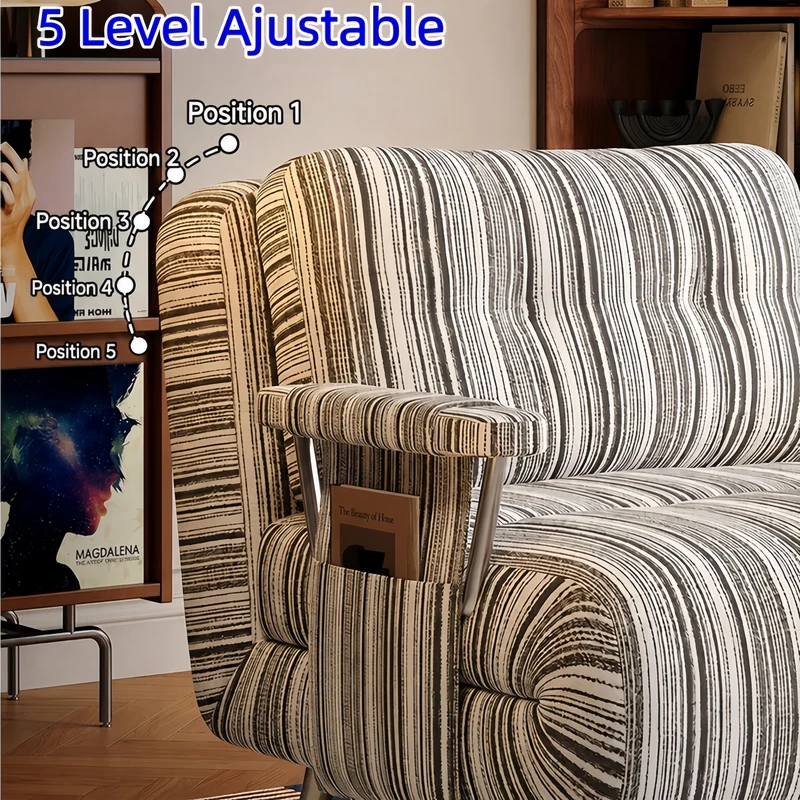 3-in-1 verstellbares Schlafsofa aus Chenille-Stoff