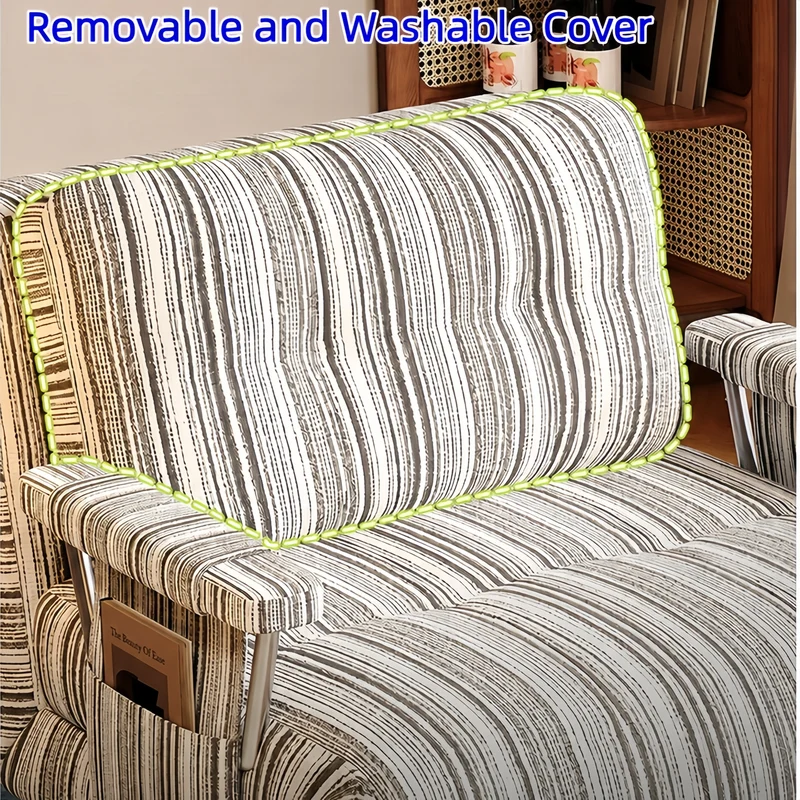 3-in-1 verstellbares Schlafsofa aus Chenille-Stoff