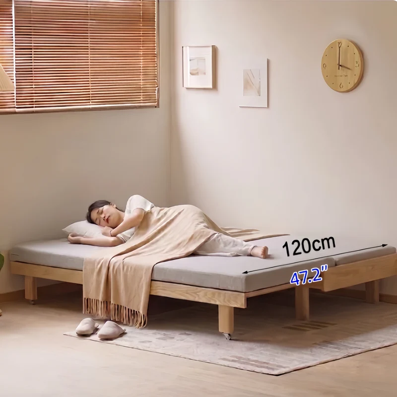 Japandi Massivholzrahmen Tatami-Schlafsofa