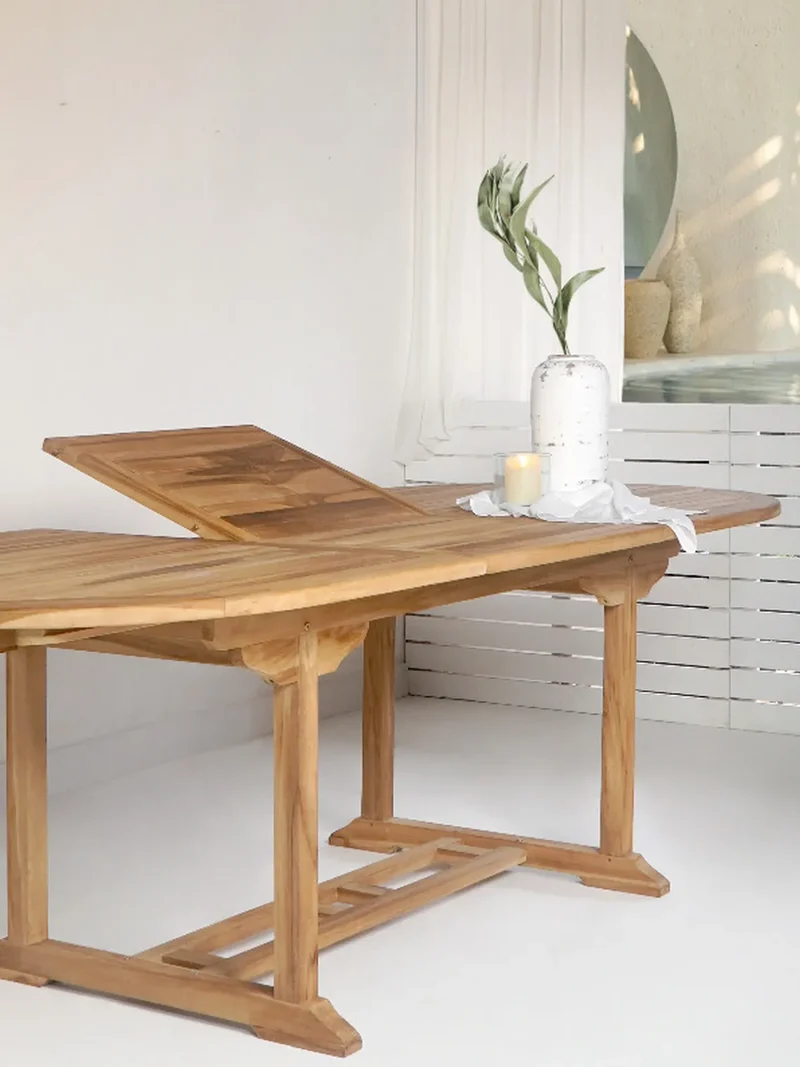 Salamanca Esstisch Teak, natur – ausziehbar