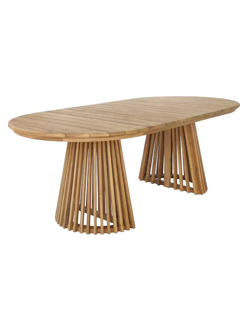 Berja Esstisch Teak, natur