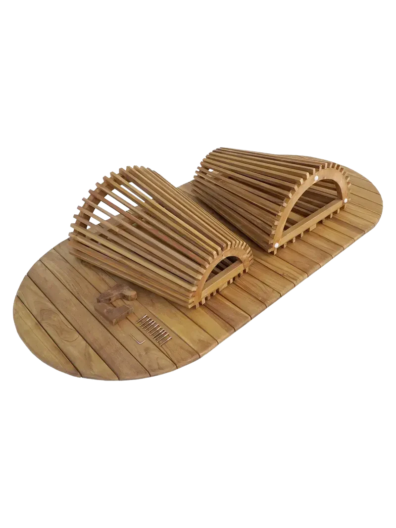Berja Esstisch Teak, natur