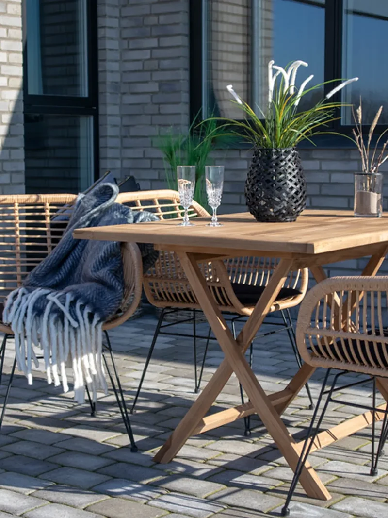 Oviedo Esstisch Teak, natur