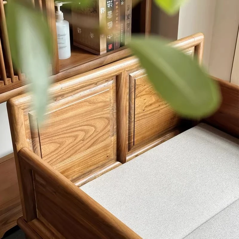 Zweisitzer-Sofa/Tagesbett aus massivem Ulmenholz mit Stauraum darunter