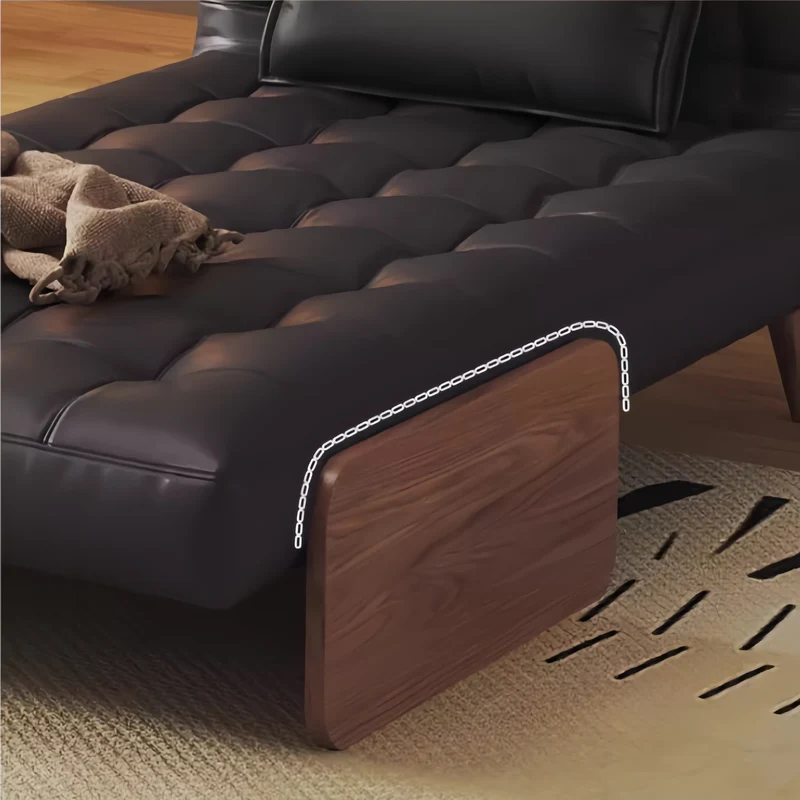 3-in-1-Schlafsofa aus Kunstleder