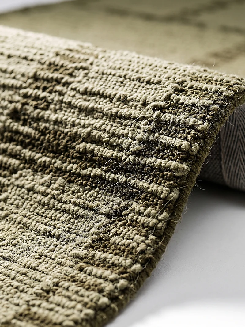 Wollteppich Bouclé-Struktur · handgetuftet · 12 mm Flor, 3.300 g/m²