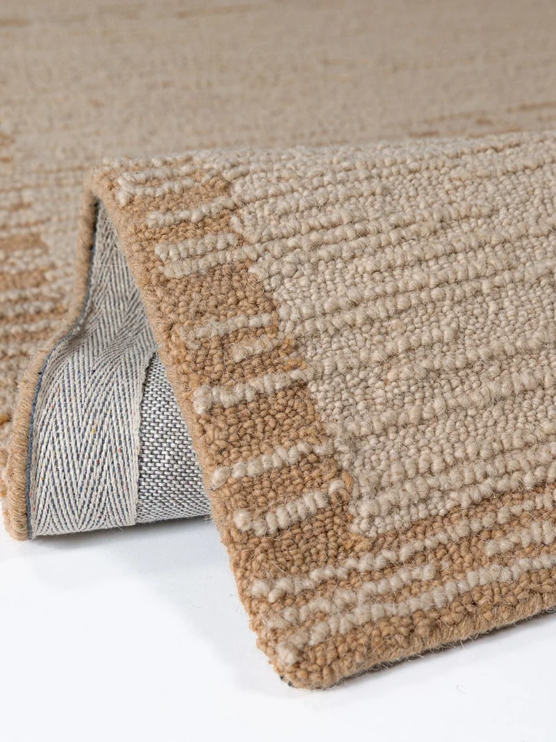 Wollteppich Bouclé-Struktur · handgetuftet · 12 mm Flor, 3.300 g/m²