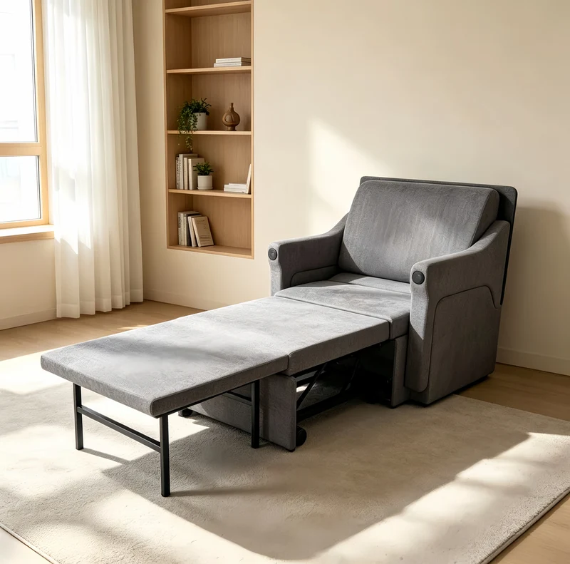 Schlafsofa mit klappbarem Schreibtisch