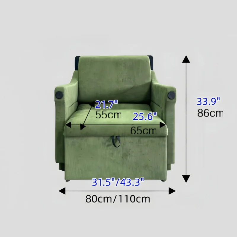 Schlafsofa mit klappbarem Schreibtisch