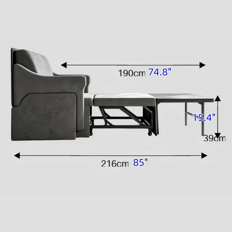 Schlafsofa mit klappbarem Schreibtisch