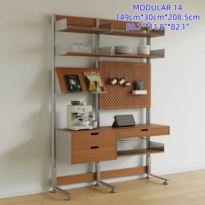 Bohrfreies modulares Regalsystem aus Aluminiumlegierung, Modul 10