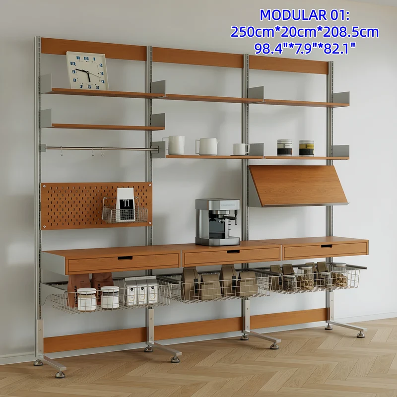 Bohrfreies modulares Regalsystem aus Aluminiumlegierung, Modul 10