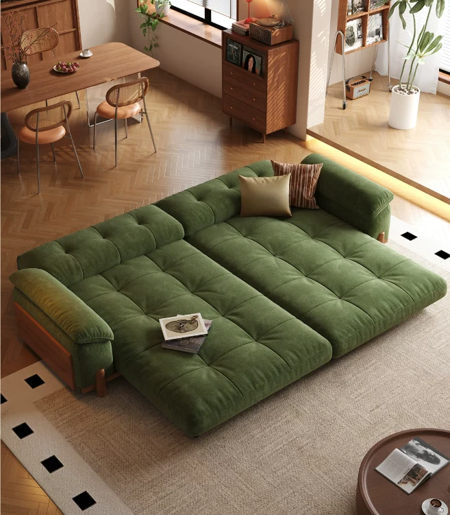 CITRUS 3-in-1 Mikrofaser-Wildleder-Samt-Schlafsofa