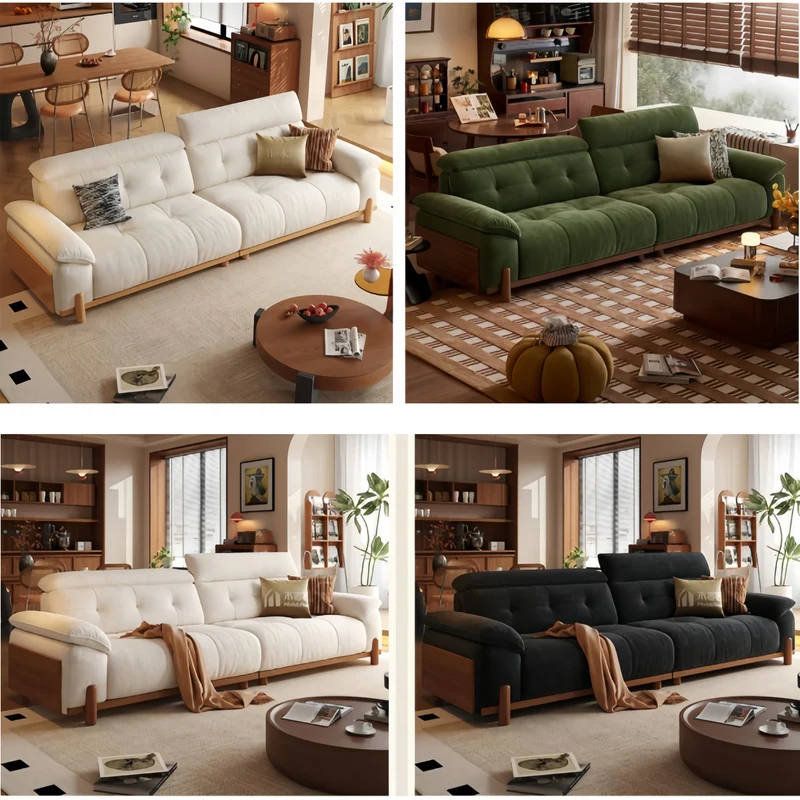 CITRUS 3-in-1 Mikrofaser-Wildleder-Samt-Schlafsofa