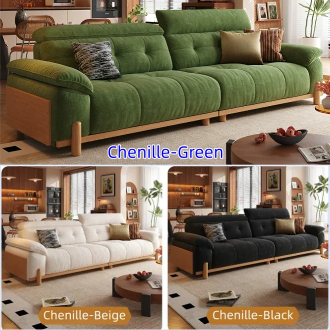 CITRUS 3-in-1 Mikrofaser-Wildleder-Samt-Schlafsofa