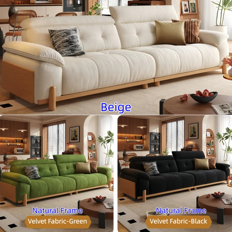 CITRUS 3-in-1 Mikrofaser-Wildleder-Samt-Schlafsofa