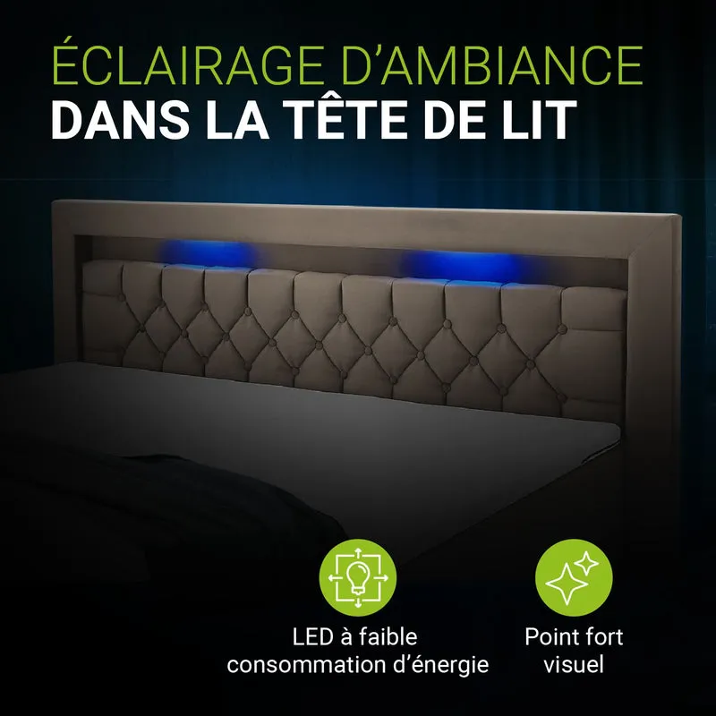 Boxspringbett Leona - Samt