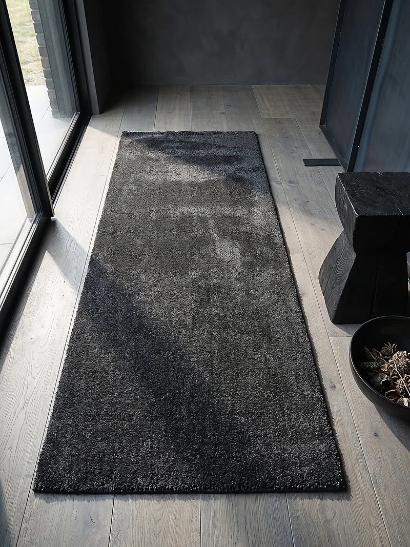 Hochflor-Teppich Uni - Polyester, 26 mm Gesamthöhe