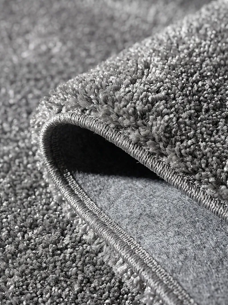 Hochflor-Teppich Uni - Polyester, 26 mm Gesamthöhe