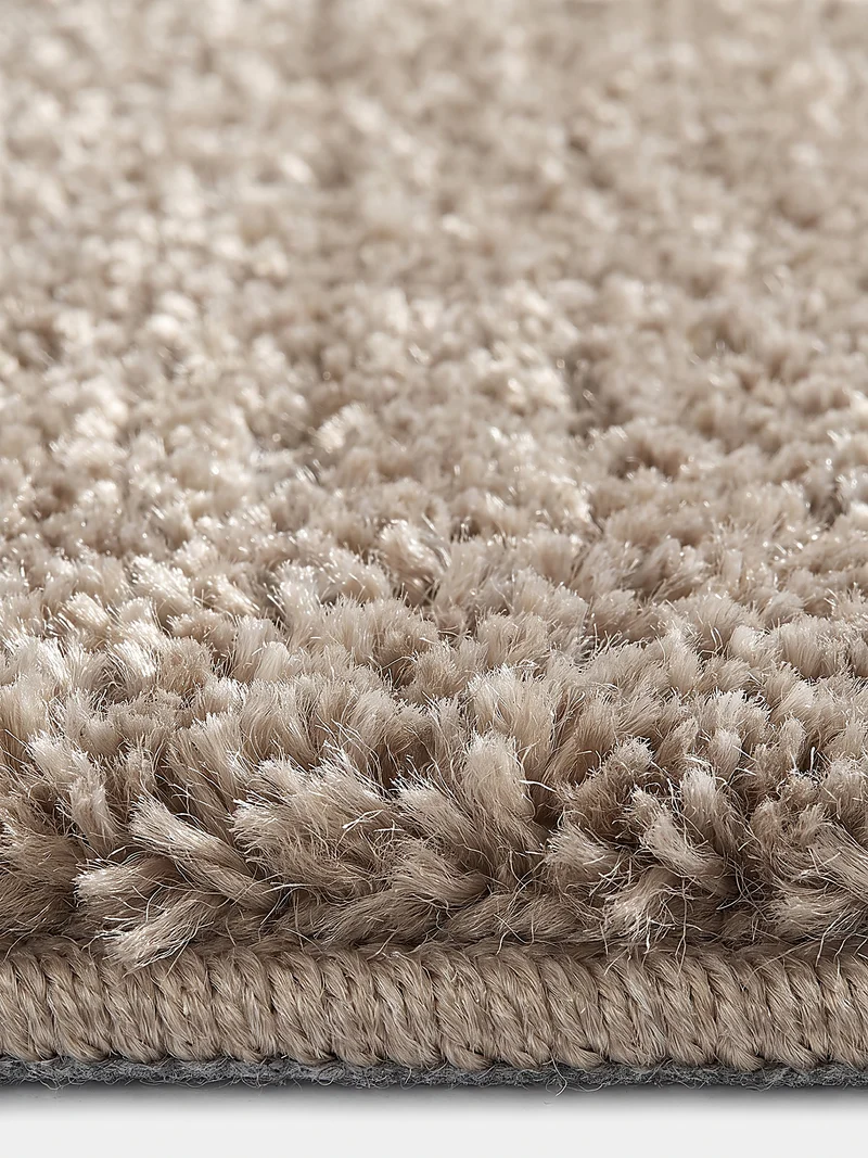 Hochflor-Teppich Uni - Polyester, 26 mm Gesamthöhe