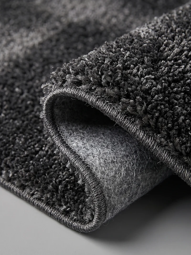 Hochflor-Teppich Uni - Polyester, 26 mm Gesamthöhe