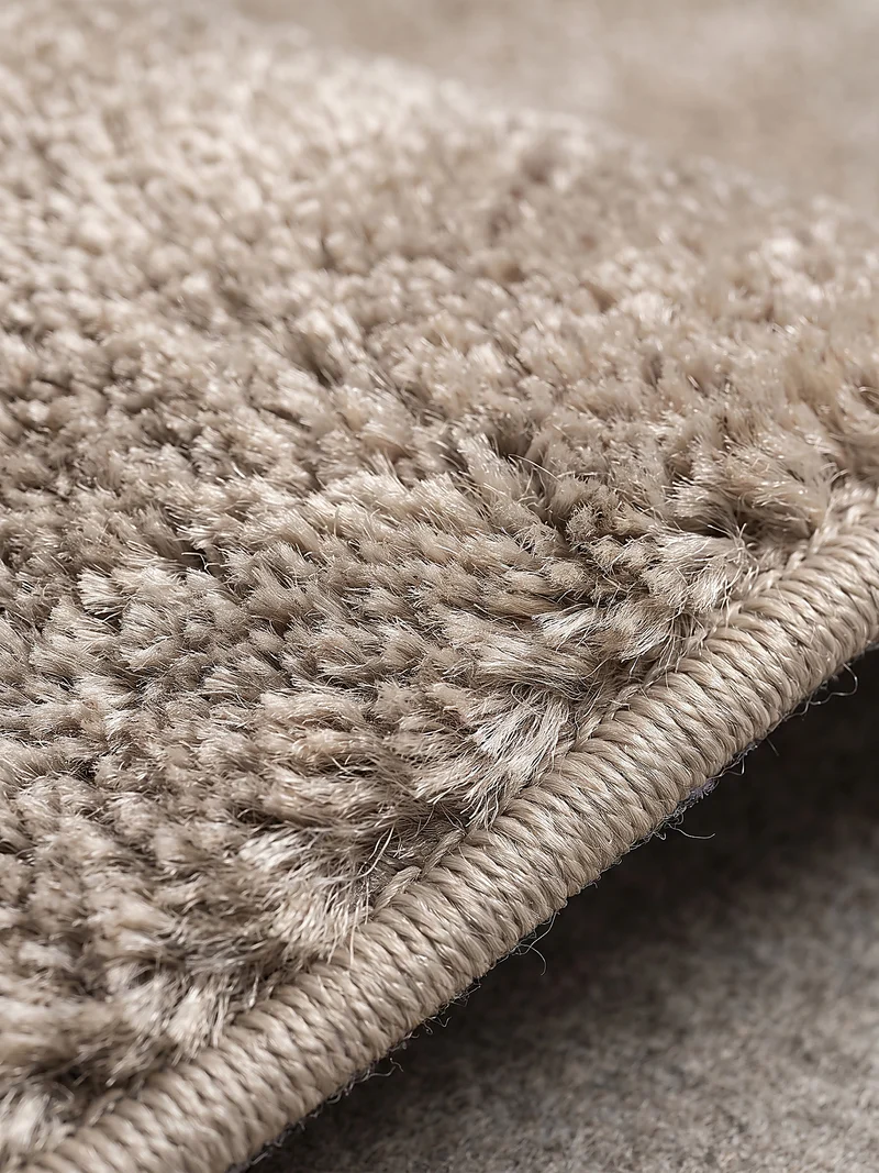 Hochflor-Teppich Uni - Polyester, 26 mm Gesamthöhe