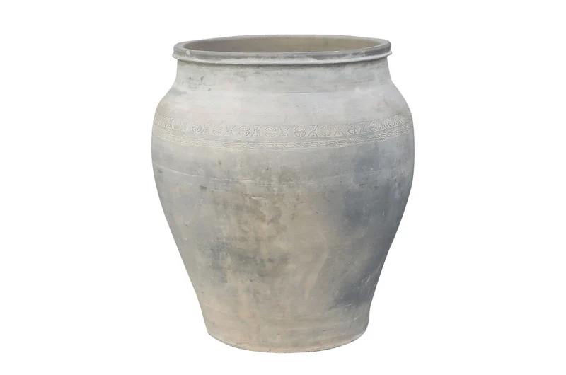 Casa Padrino Luxus Vase Terrakottafarben 53 x 53 x H. 62 cm - Große Bodenvase aus Terrakotta im Stil alter Tongefäße - Luxus Deko Accessoires