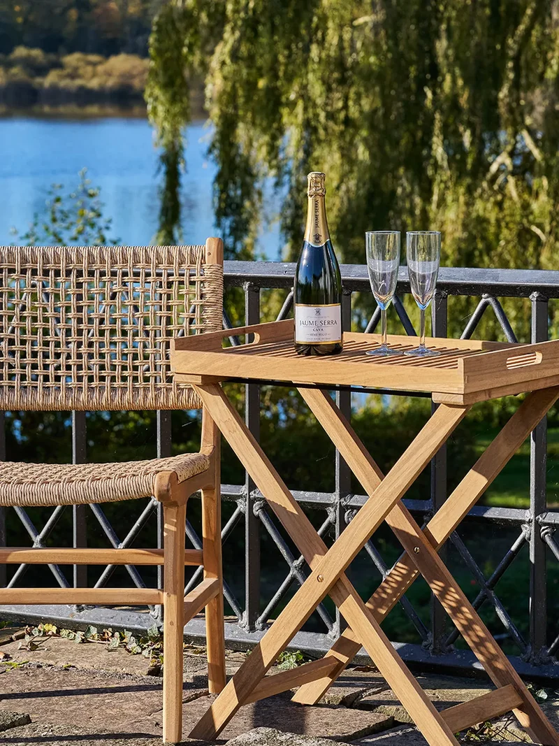 Ronda Tablett-Tisch Teak, natur