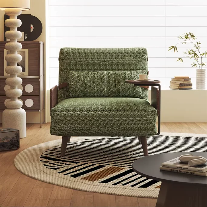 3-in-1 Schlafsofa aus Chenille-Stoff