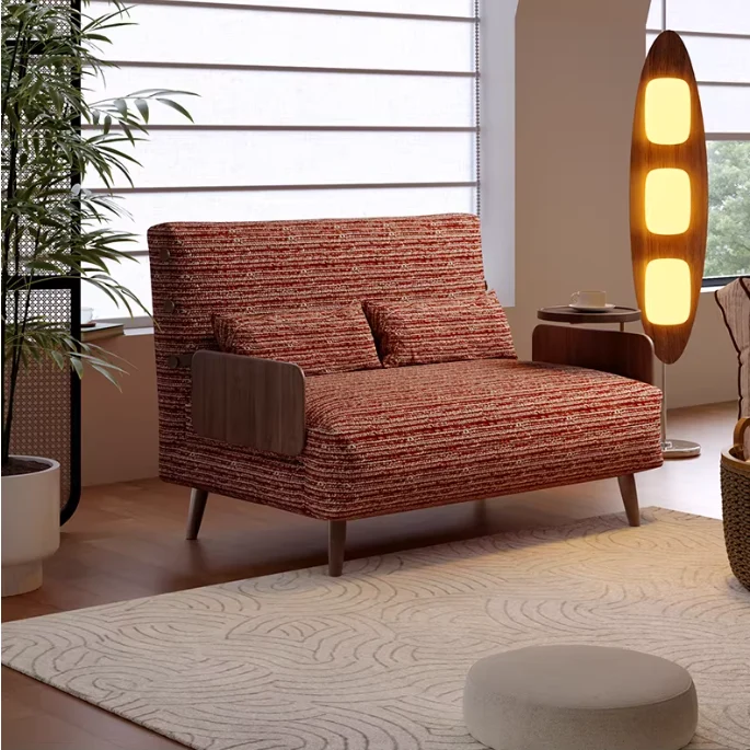 3-in-1 Schlafsofa aus Chenille-Stoff
