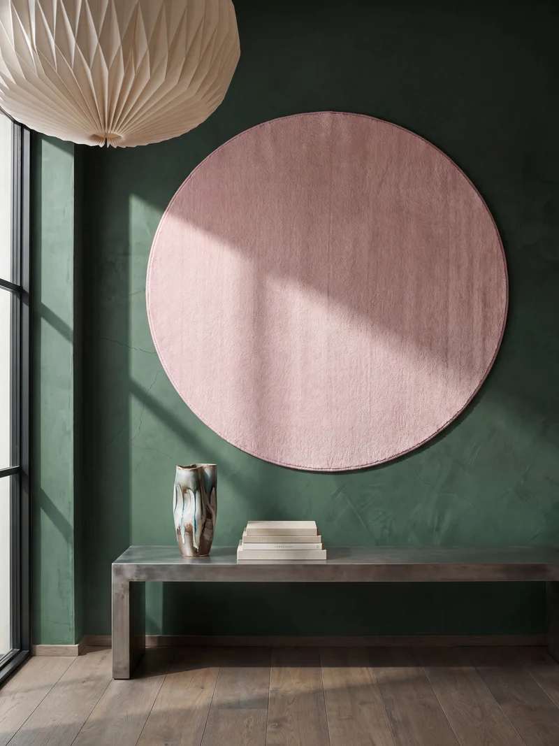 Hochflor-Teppich Uni - Polyester, 17 mm Gesamthöhe