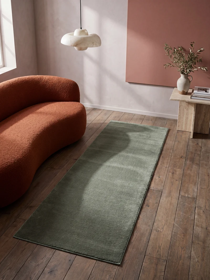 Hochflor-Teppich Uni - Polyester, 17 mm Gesamthöhe