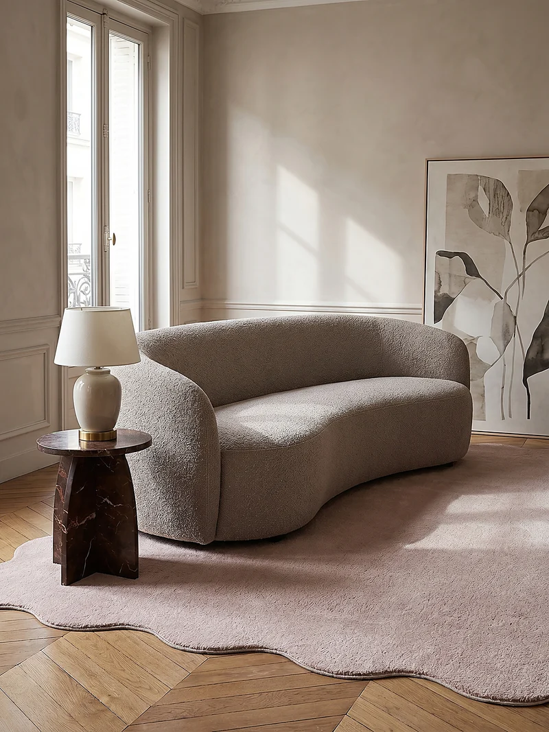 Hochflor-Teppich Uni - Polyester, 17 mm Gesamthöhe