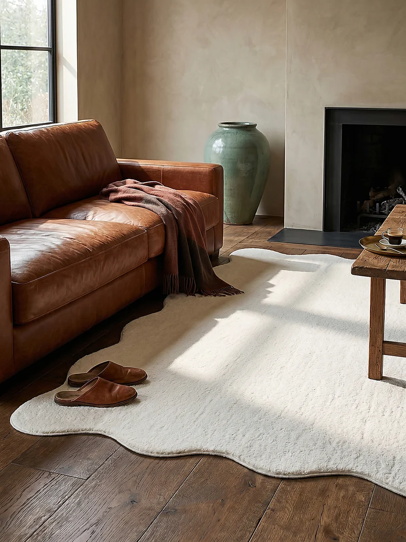 Hochflor-Teppich Uni - Polyester, 17 mm Gesamthöhe