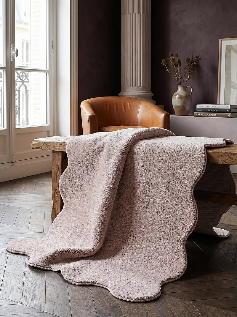 Hochflor-Teppich Uni - Polyester, 17 mm Gesamthöhe