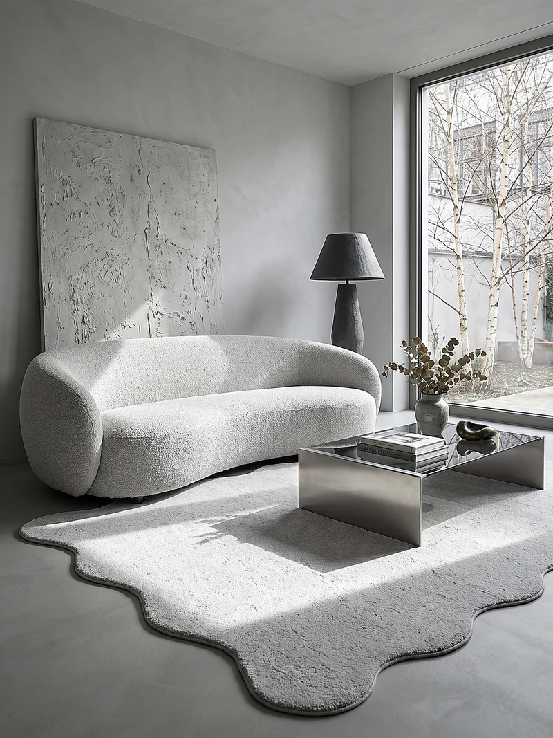 Hochflor-Teppich Uni - Polyester, 17 mm Gesamthöhe