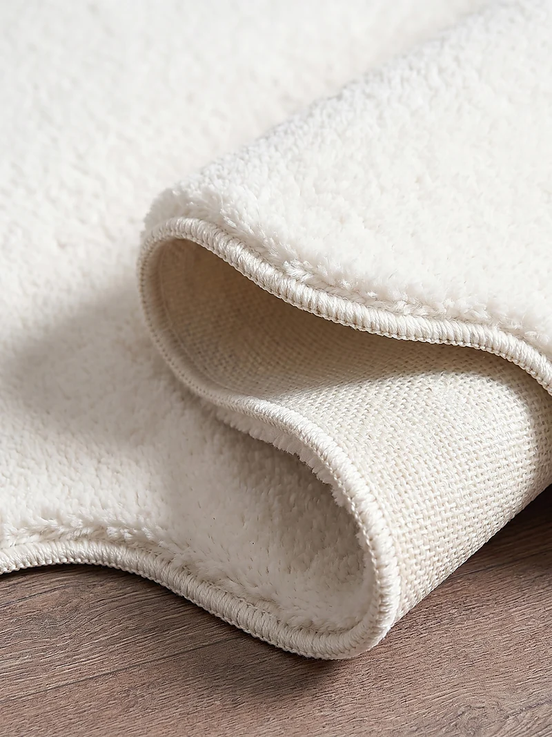 Hochflor-Teppich Uni - Polyester, 17 mm Gesamthöhe