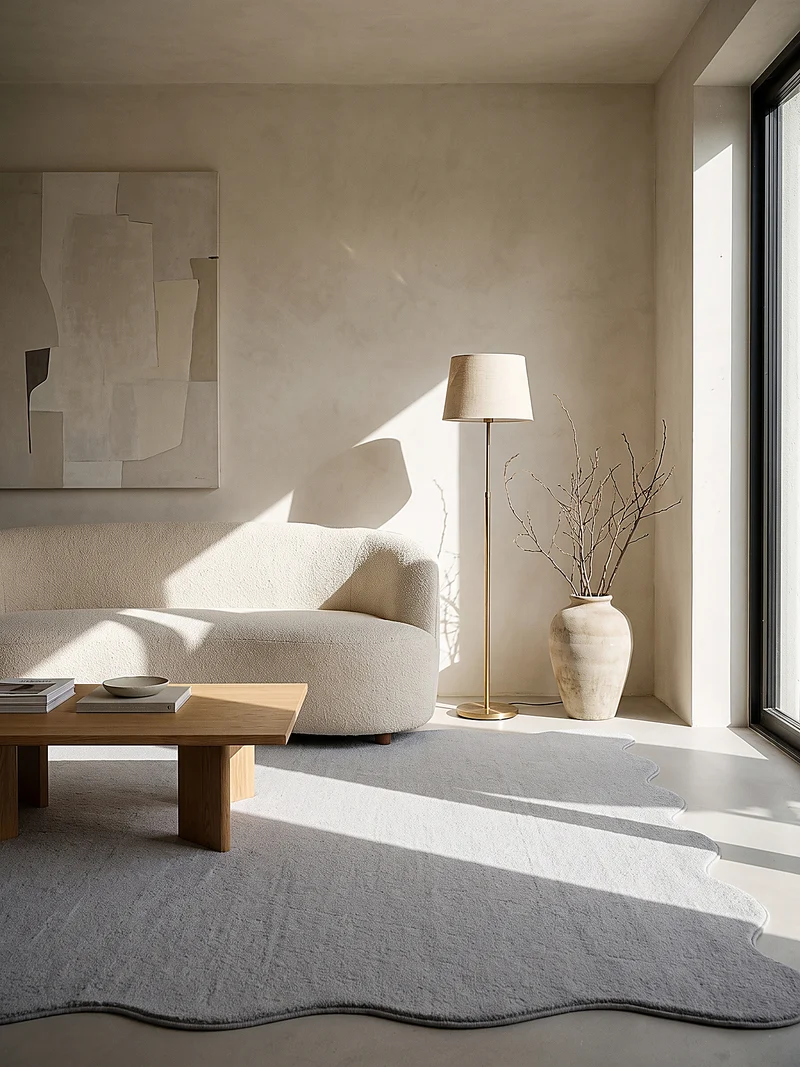 Hochflor-Teppich Uni - Polyester, 17 mm Gesamthöhe