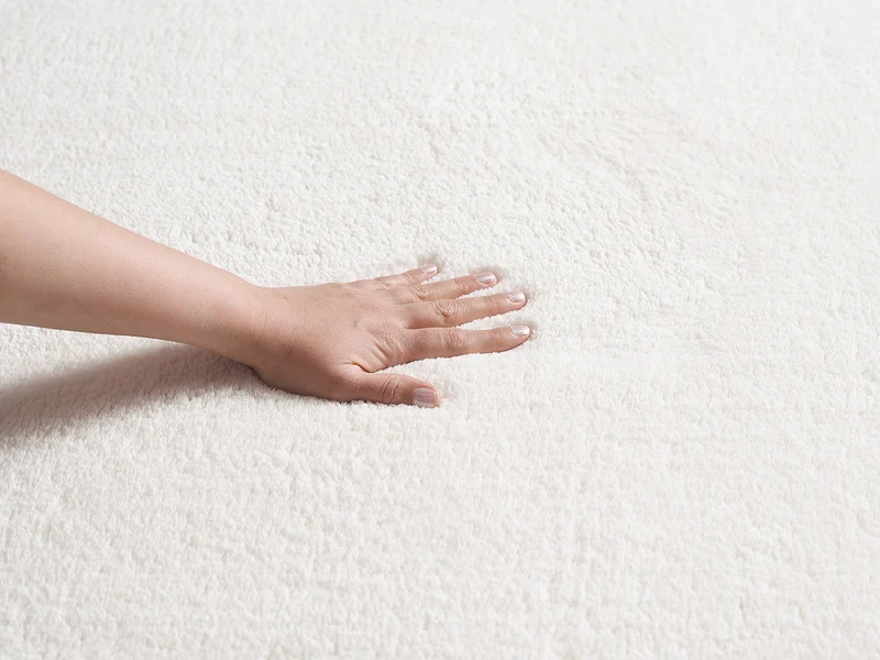 Hochflor-Teppich Uni - Polyester, 17 mm Gesamthöhe