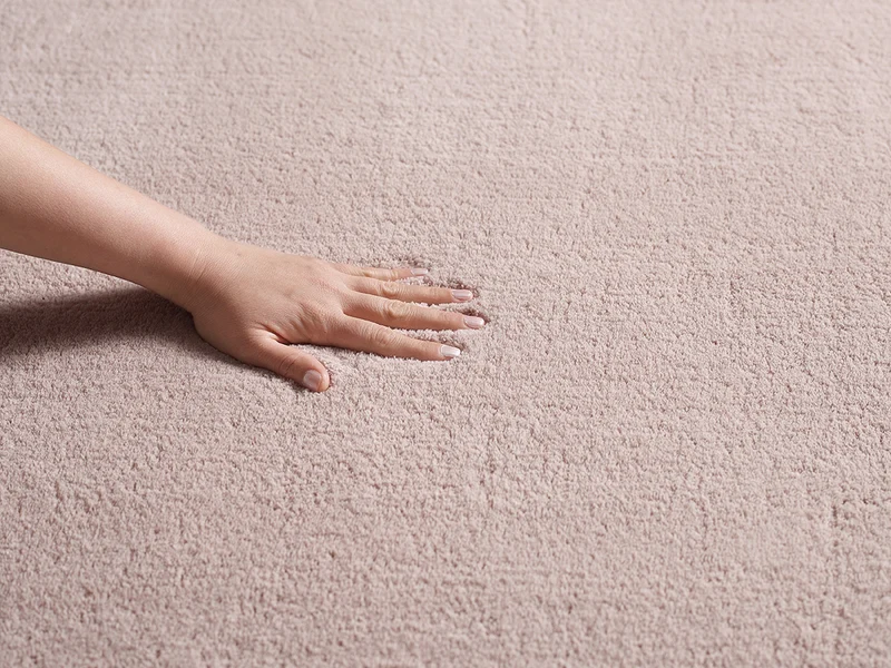 Hochflor-Teppich Uni - Polyester, 17 mm Gesamthöhe