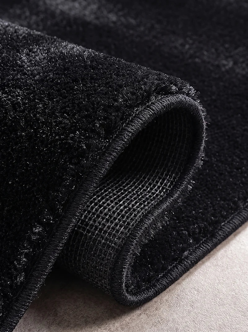 Hochflor-Teppich Uni - Polyester, 17 mm Gesamthöhe