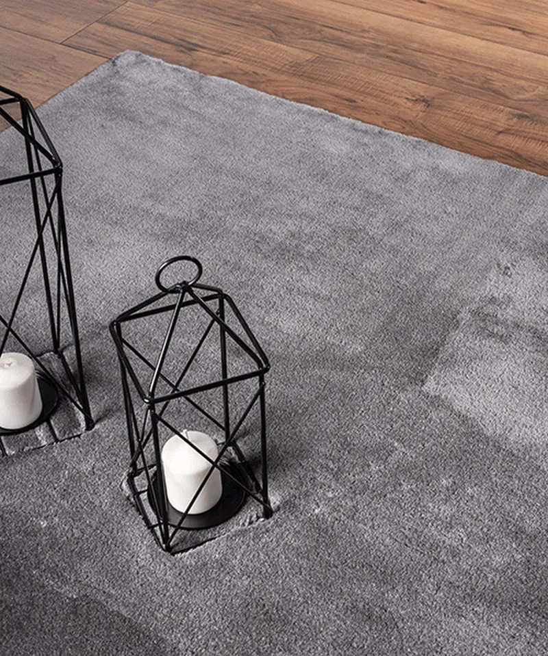Hochflor-Teppich Uni - Polyester, 17 mm Gesamthöhe
