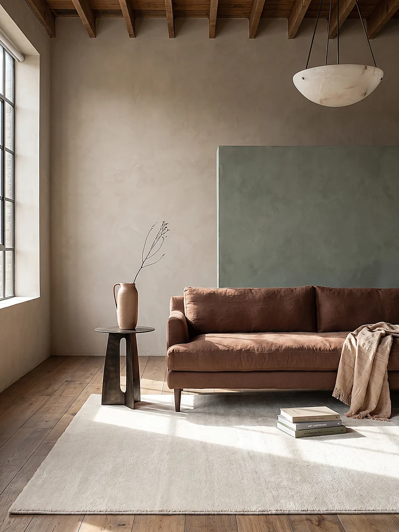 Hochflor-Teppich Cremeweiß Uni - Polyester, 17 mm Gesamthöhe
