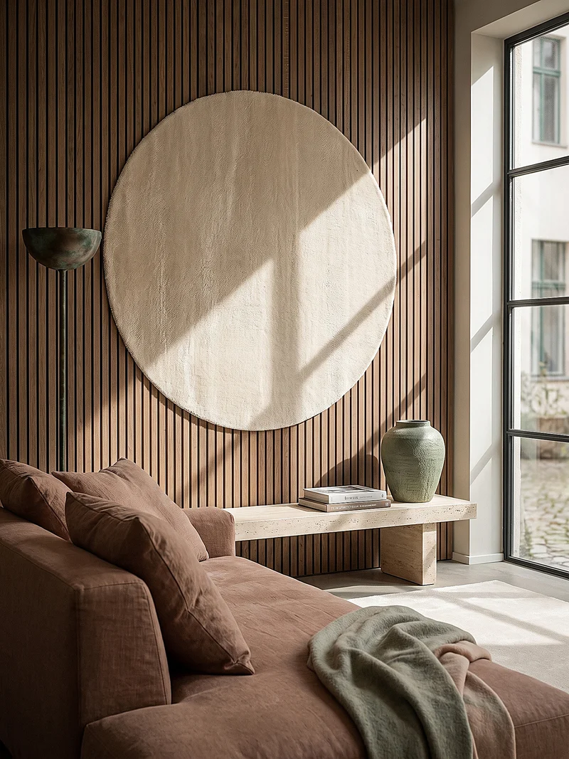 Hochflor-Teppich Cremeweiß Uni - Polyester, 17 mm Gesamthöhe